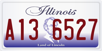 IL license plate A136527
