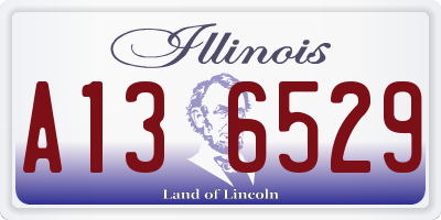 IL license plate A136529