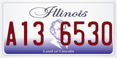 IL license plate A136530