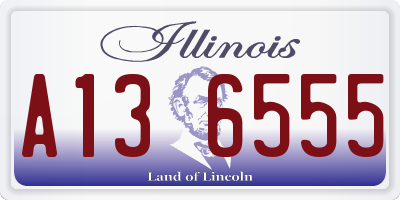 IL license plate A136555
