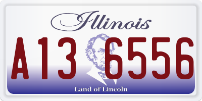 IL license plate A136556