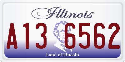 IL license plate A136562