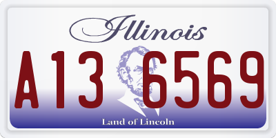 IL license plate A136569