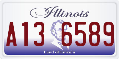 IL license plate A136589