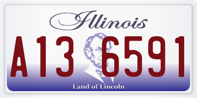 IL license plate A136591