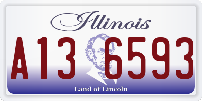 IL license plate A136593