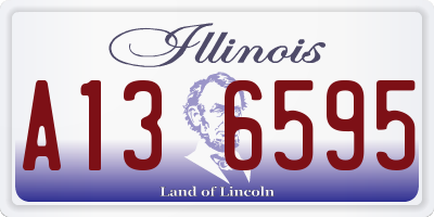 IL license plate A136595