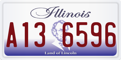 IL license plate A136596