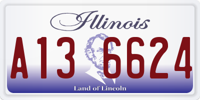 IL license plate A136624