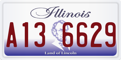 IL license plate A136629