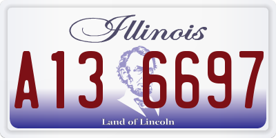 IL license plate A136697