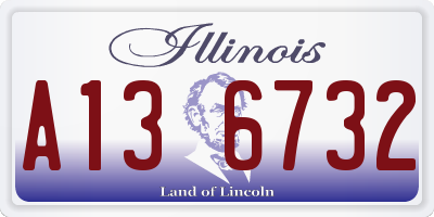 IL license plate A136732