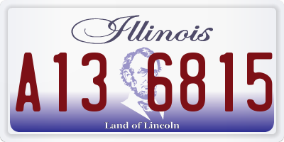 IL license plate A136815