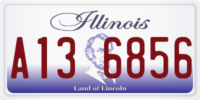 IL license plate A136856