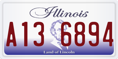 IL license plate A136894