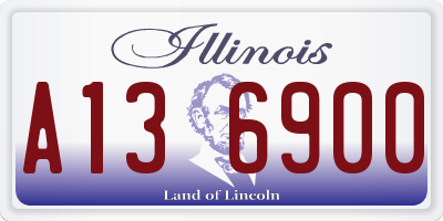IL license plate A136900
