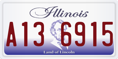 IL license plate A136915