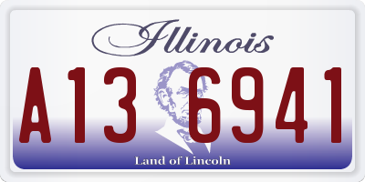 IL license plate A136941