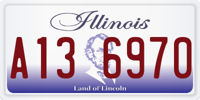 IL license plate A136970