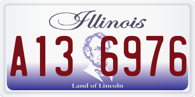 IL license plate A136976