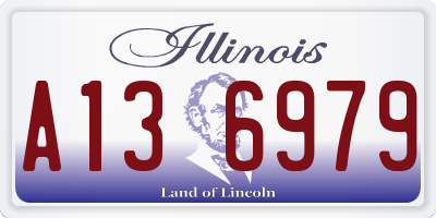 IL license plate A136979