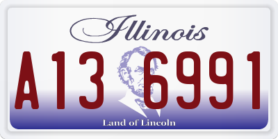IL license plate A136991