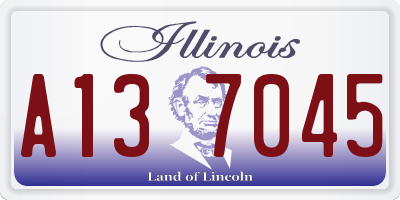 IL license plate A137045