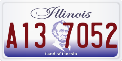 IL license plate A137052
