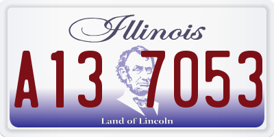IL license plate A137053