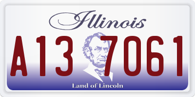 IL license plate A137061