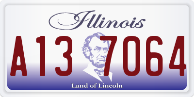 IL license plate A137064