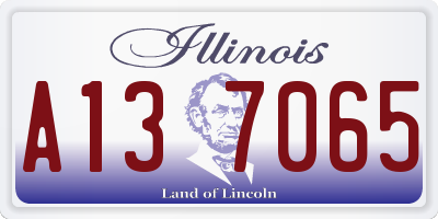 IL license plate A137065