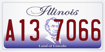 IL license plate A137066