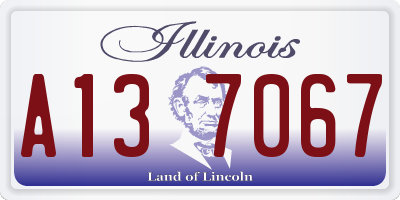 IL license plate A137067