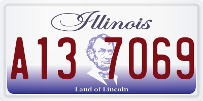 IL license plate A137069