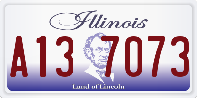 IL license plate A137073