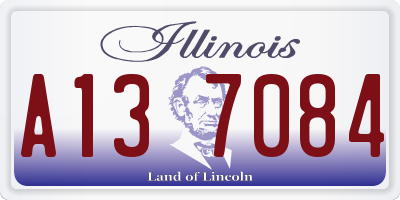 IL license plate A137084