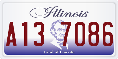 IL license plate A137086