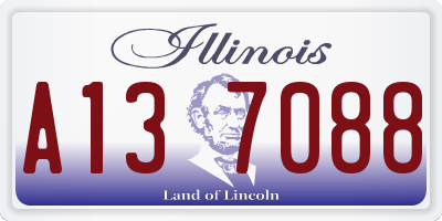 IL license plate A137088