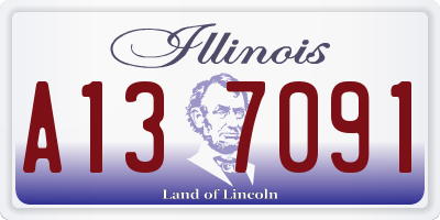 IL license plate A137091