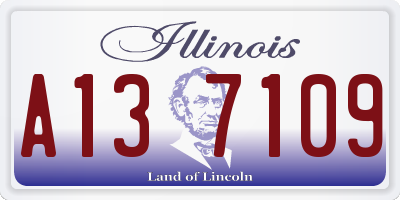 IL license plate A137109