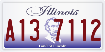 IL license plate A137112