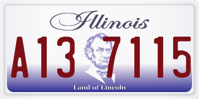 IL license plate A137115