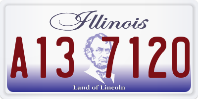 IL license plate A137120