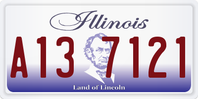 IL license plate A137121