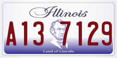 IL license plate A137129