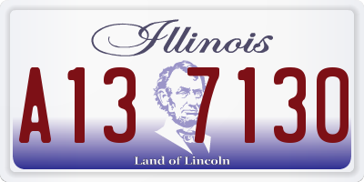 IL license plate A137130