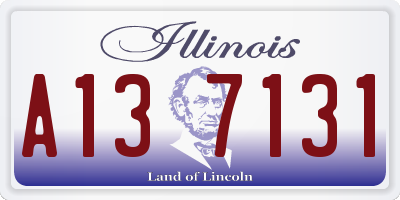 IL license plate A137131