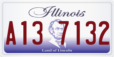 IL license plate A137132