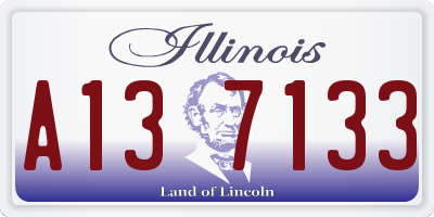 IL license plate A137133